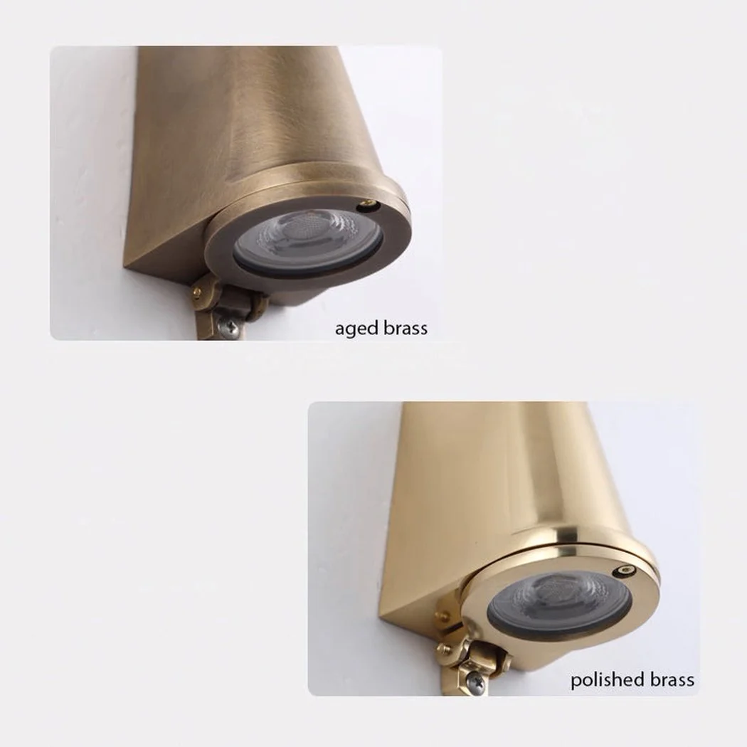 Bluebell Brass Outdoor Rain Proof Wall Light - Image 9