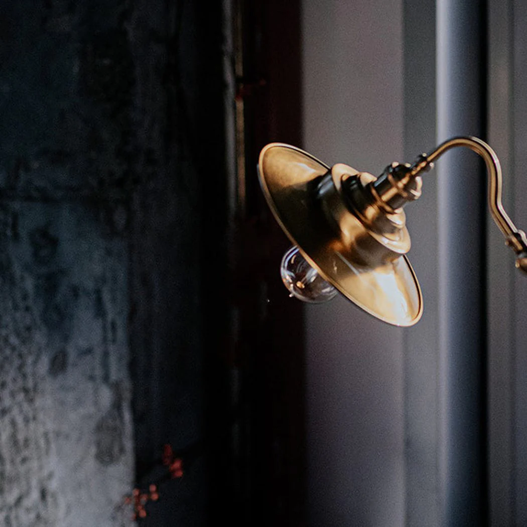 Brass Gooseneck Wall Light - Image 2
