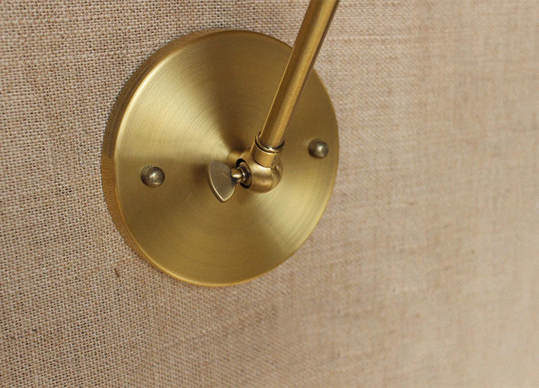 Brass Single Head Shade Industrial Wall Light - Image 6