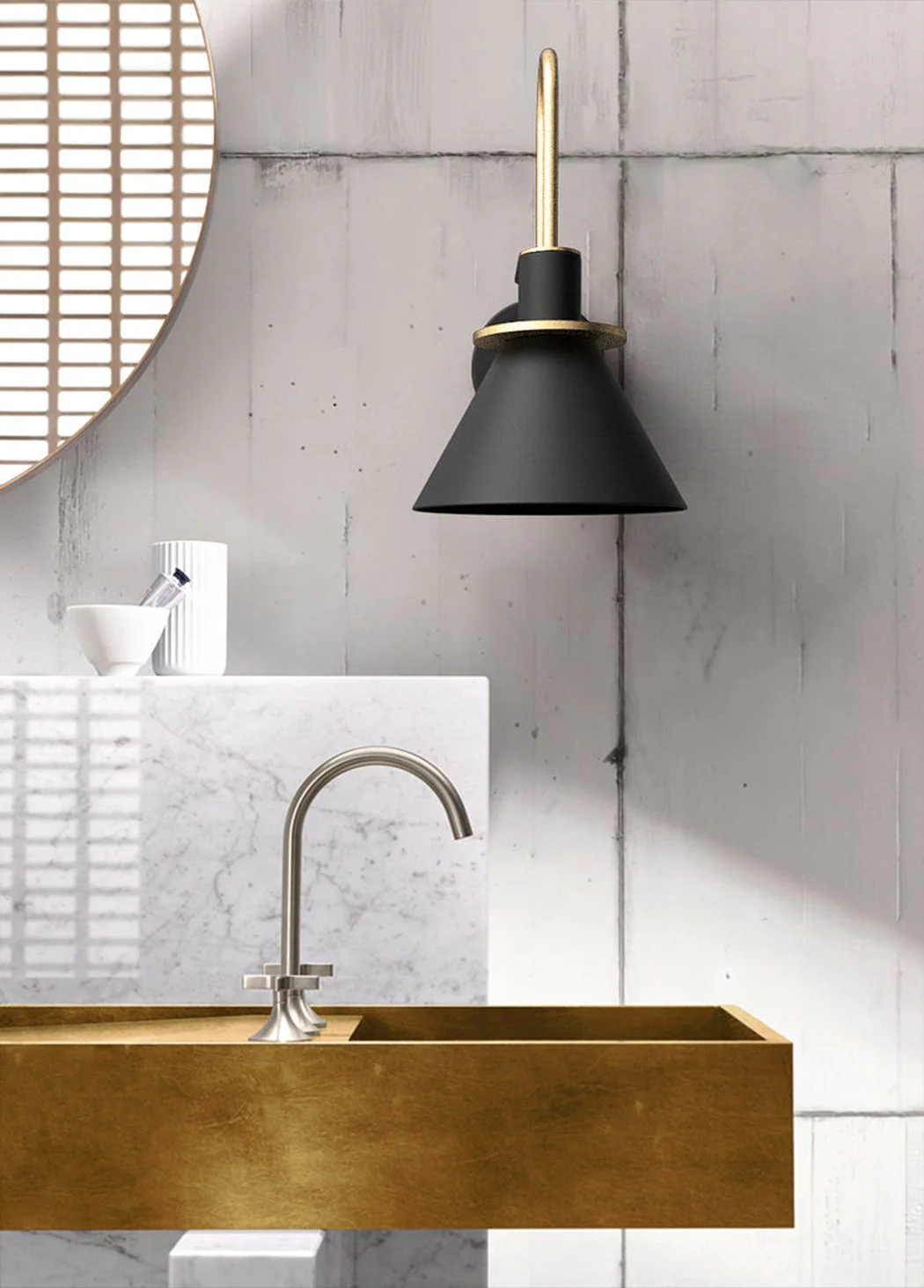 Brass Trumpet Modern Wall Light - Image 12