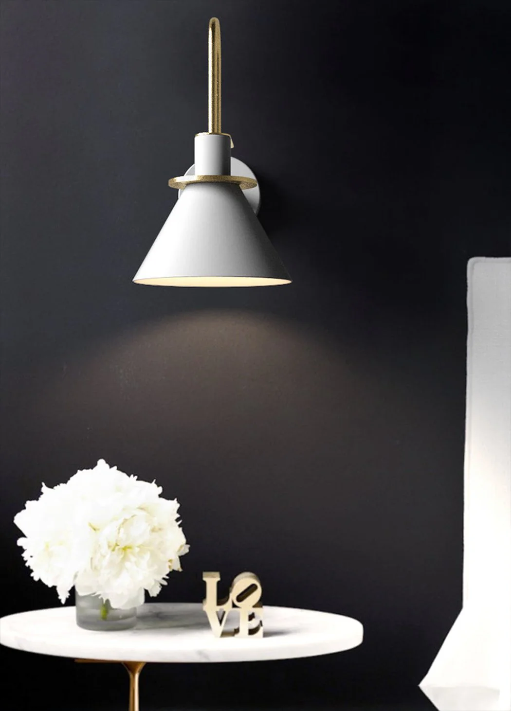 Brass Trumpet Modern Wall Light - Image 9