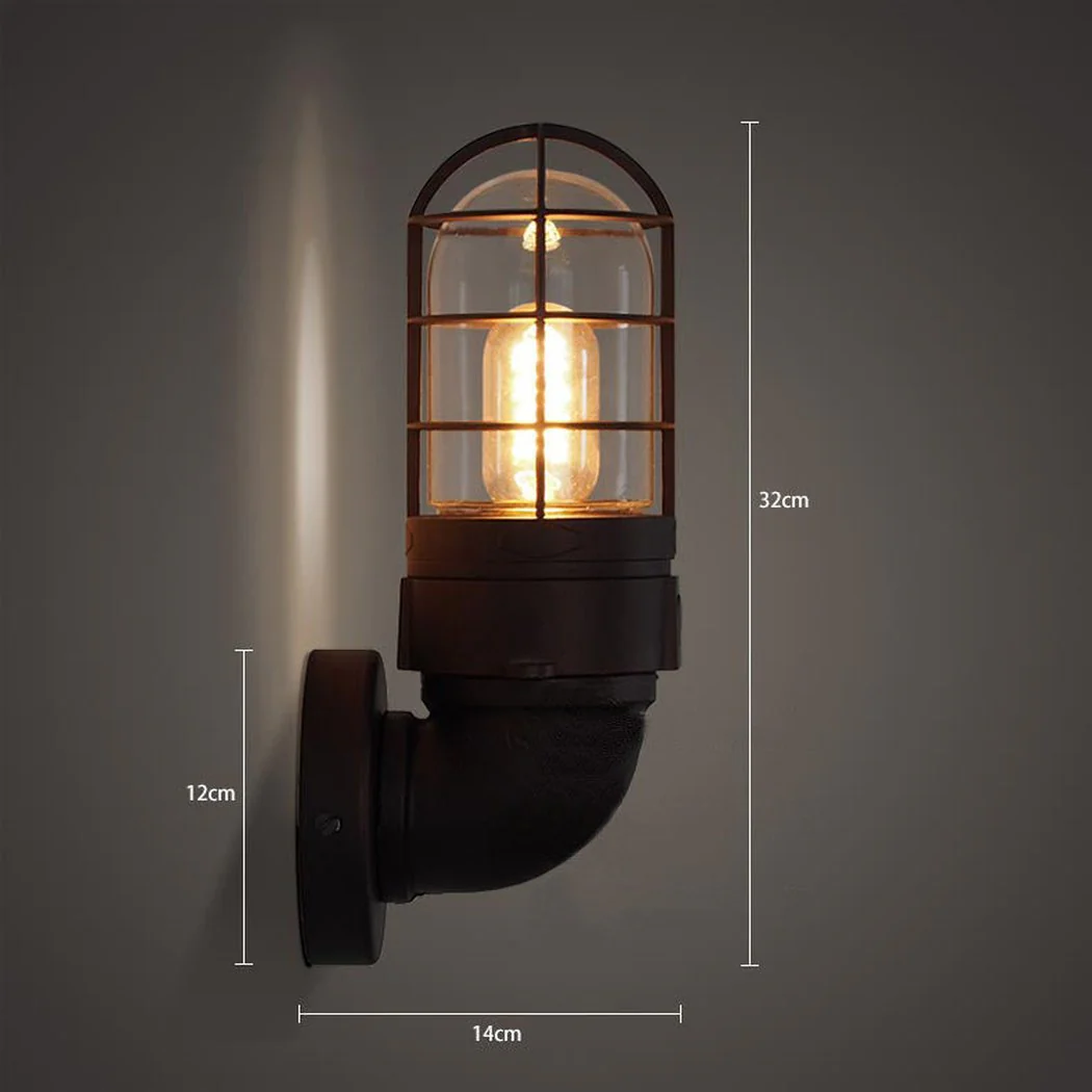 Classic Bunker Industrial Wall Light Sconce - Image 3