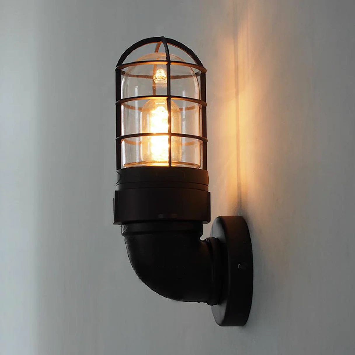 Classic Bunker Industrial Wall Light Sconce - Image 5
