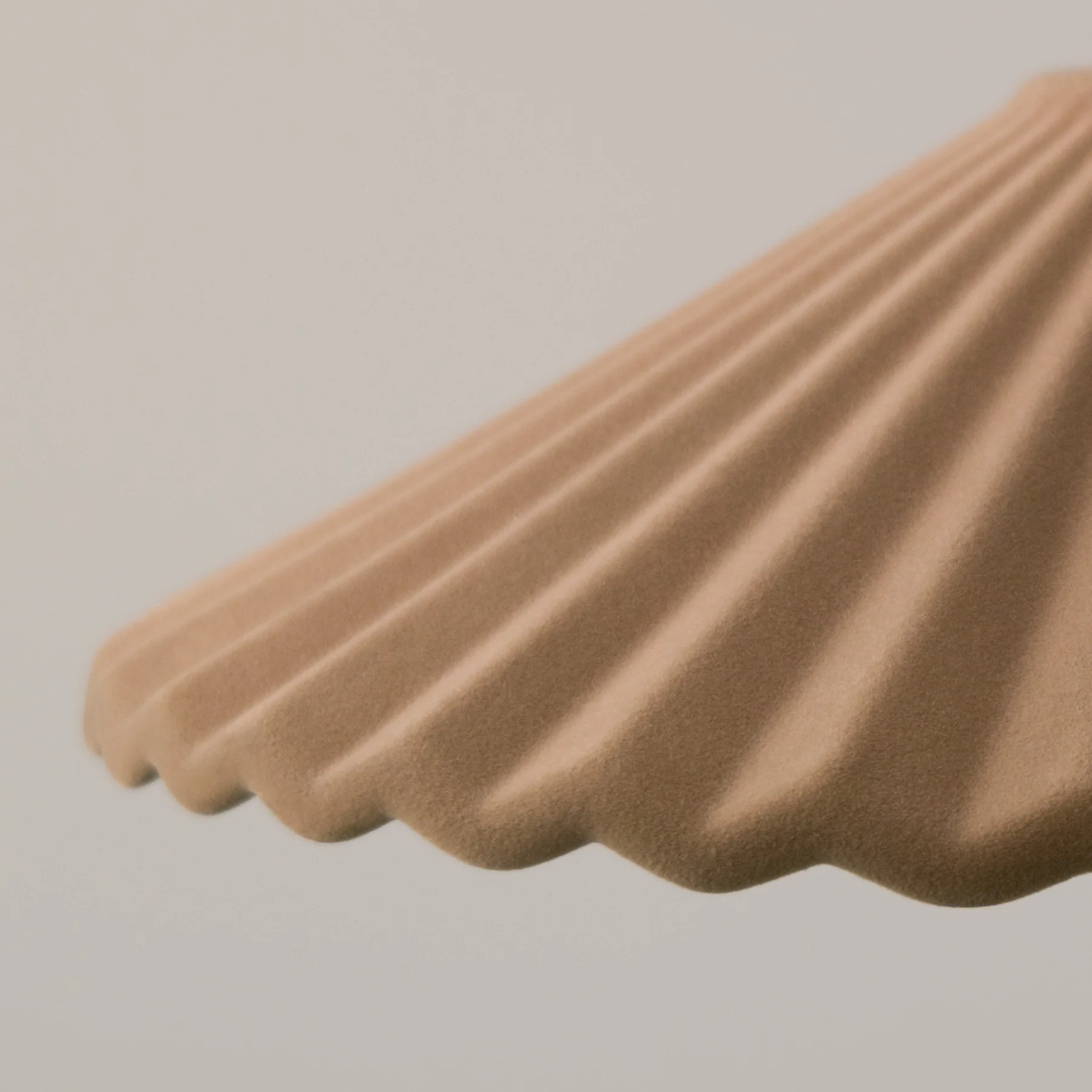 Clay Porcelain Fluted ceramic pendant light - Image 13