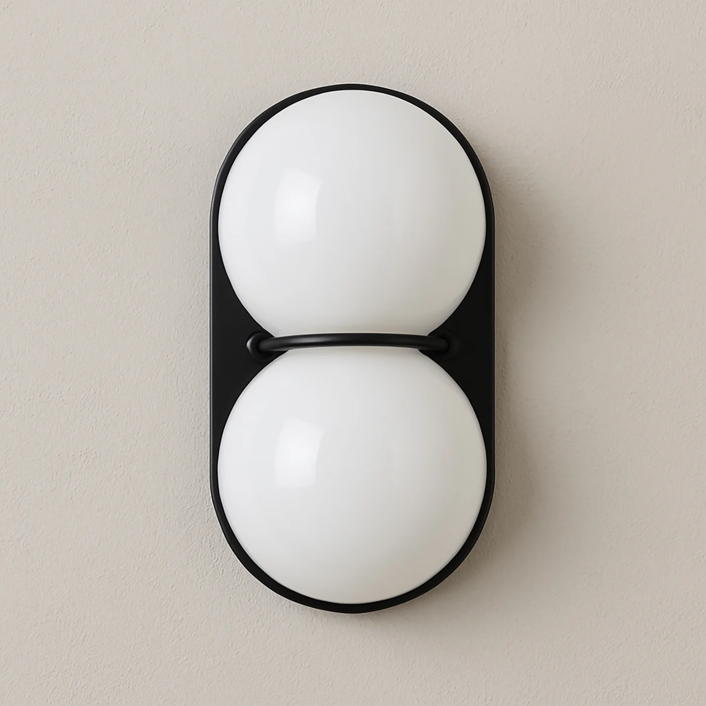 Capella Mid Century Modern Duo Sphere Wall Light Sconce - Image 11