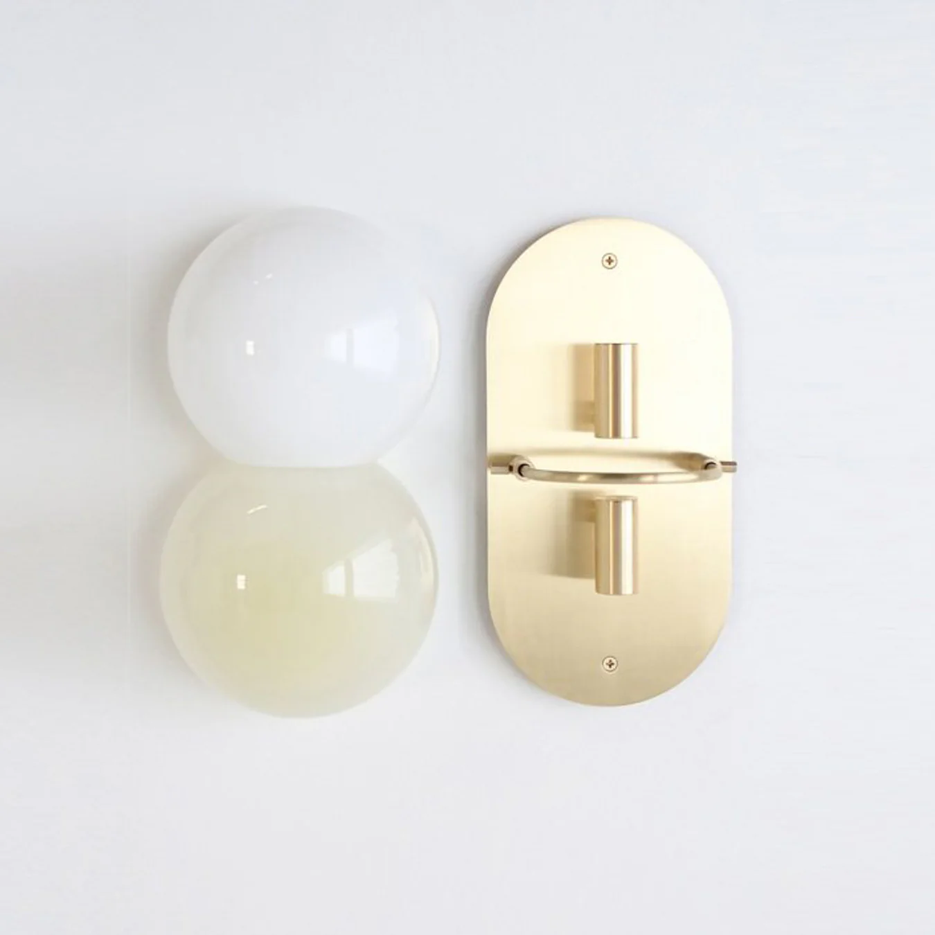 Capella Mid Century Modern Duo Sphere Wall Light Sconce - Image 18