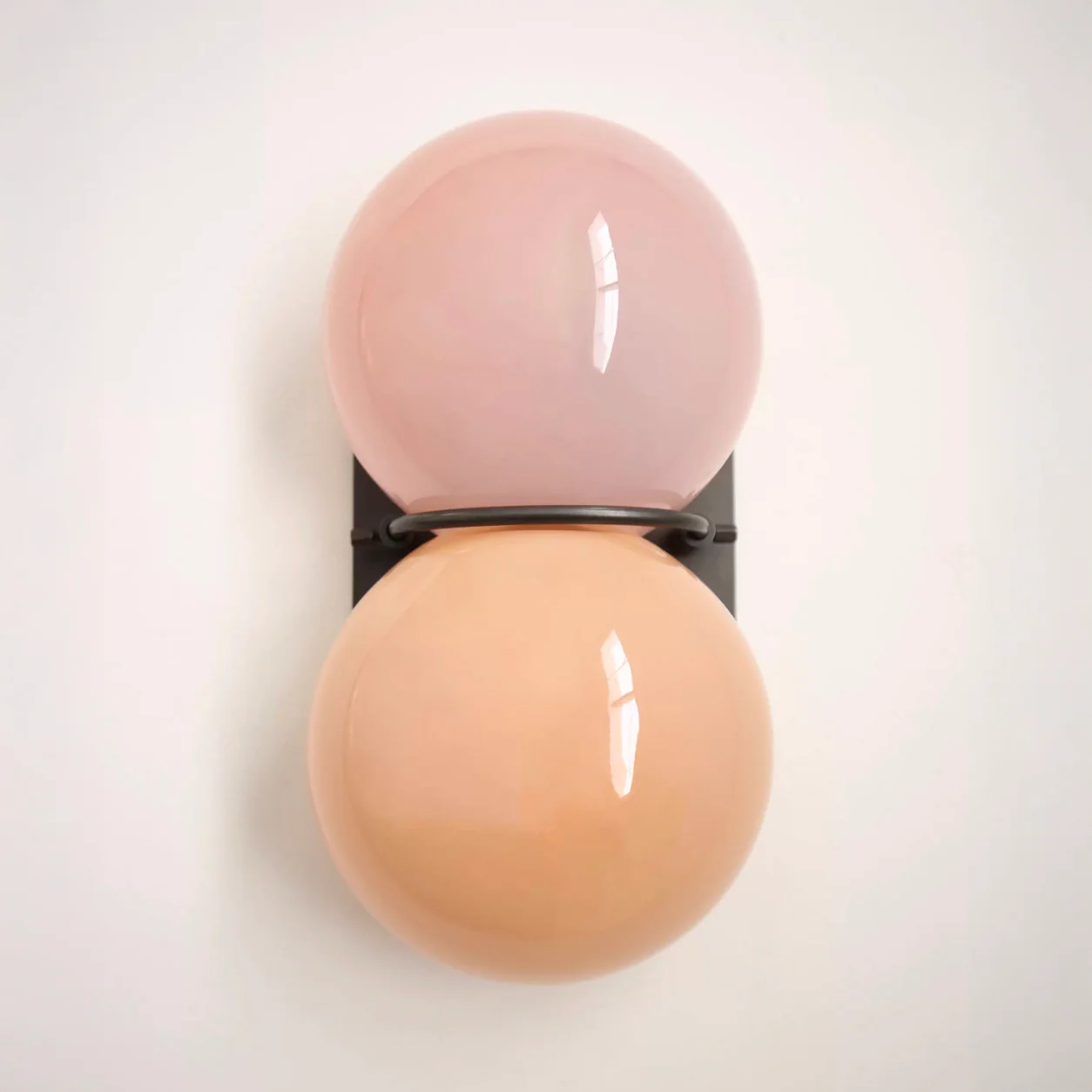 Capella Mid Century Modern Duo Sphere Wall Light Sconce - Image 3
