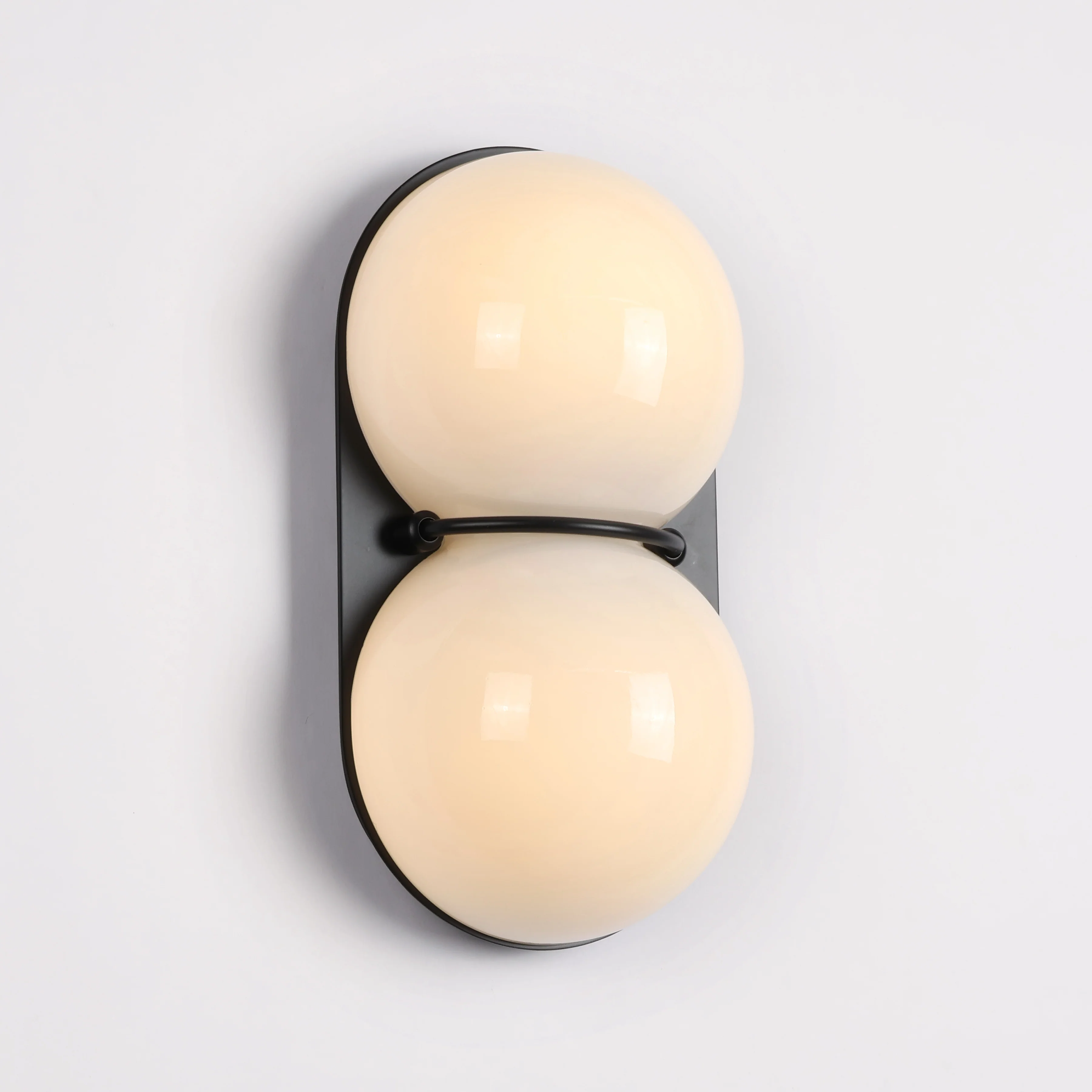 Capella Mid Century Modern Duo Sphere Wall Light Sconce - Image 9