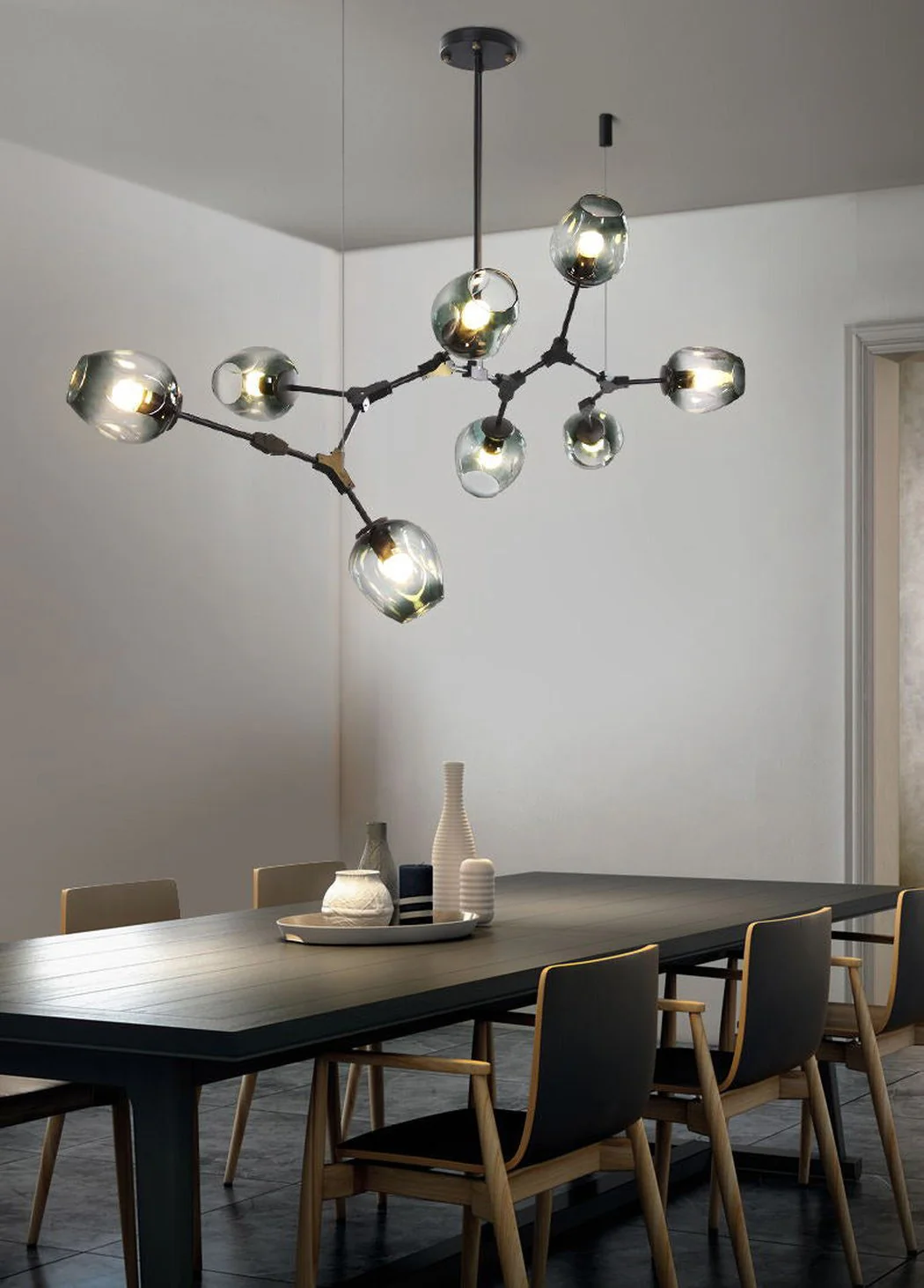 Carmen 8 head multi lamp pendant light branch chandelier - Image 14