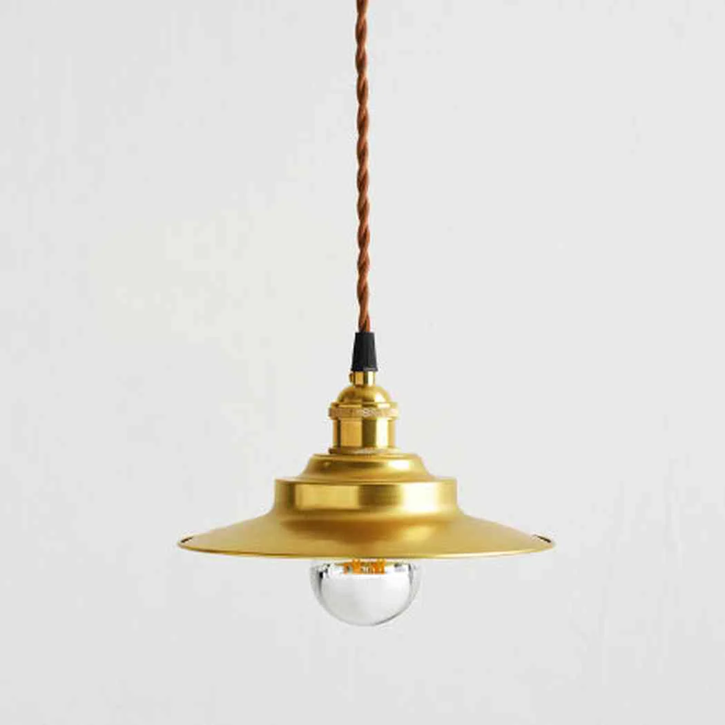 Cedric gold industrial pendant light