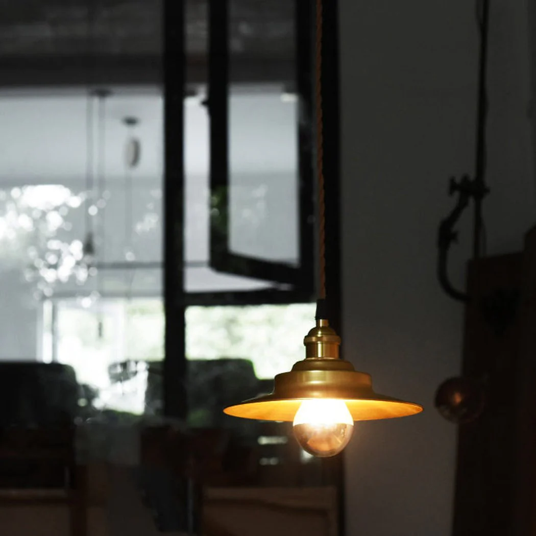 Cedric gold industrial pendant light - Image 14