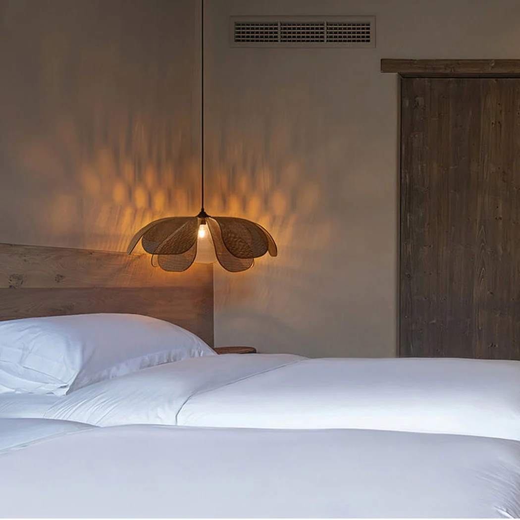 Cefalu Rattan Petals Pendant Light - Image 13