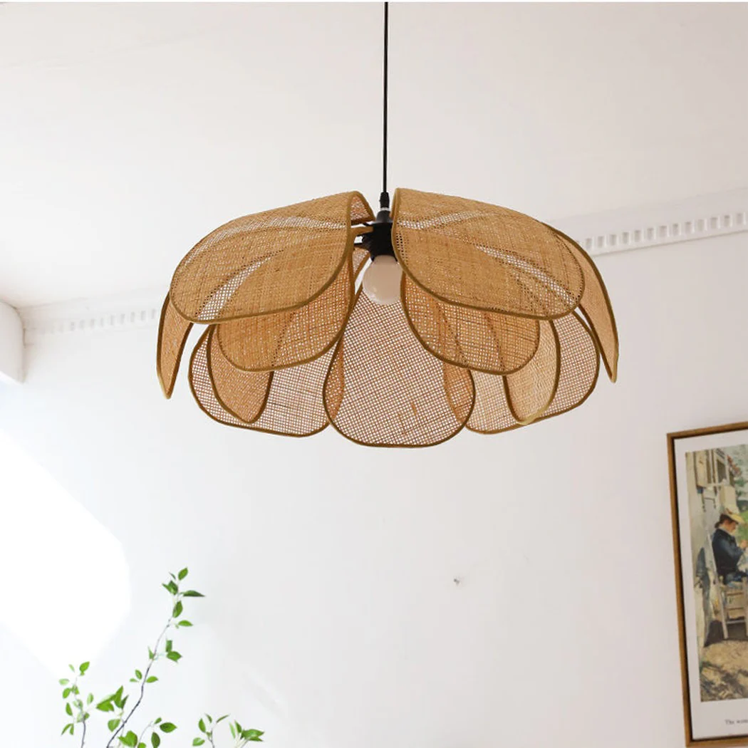 Cefalu Rattan Petals Pendant Light - Image 14