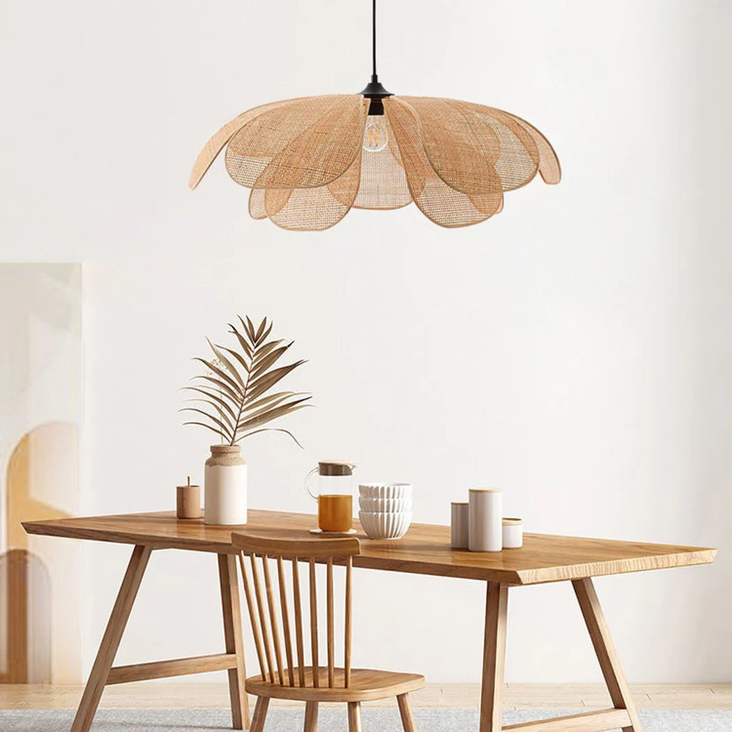 Cefalu Rattan Petals Pendant Light - Image 5
