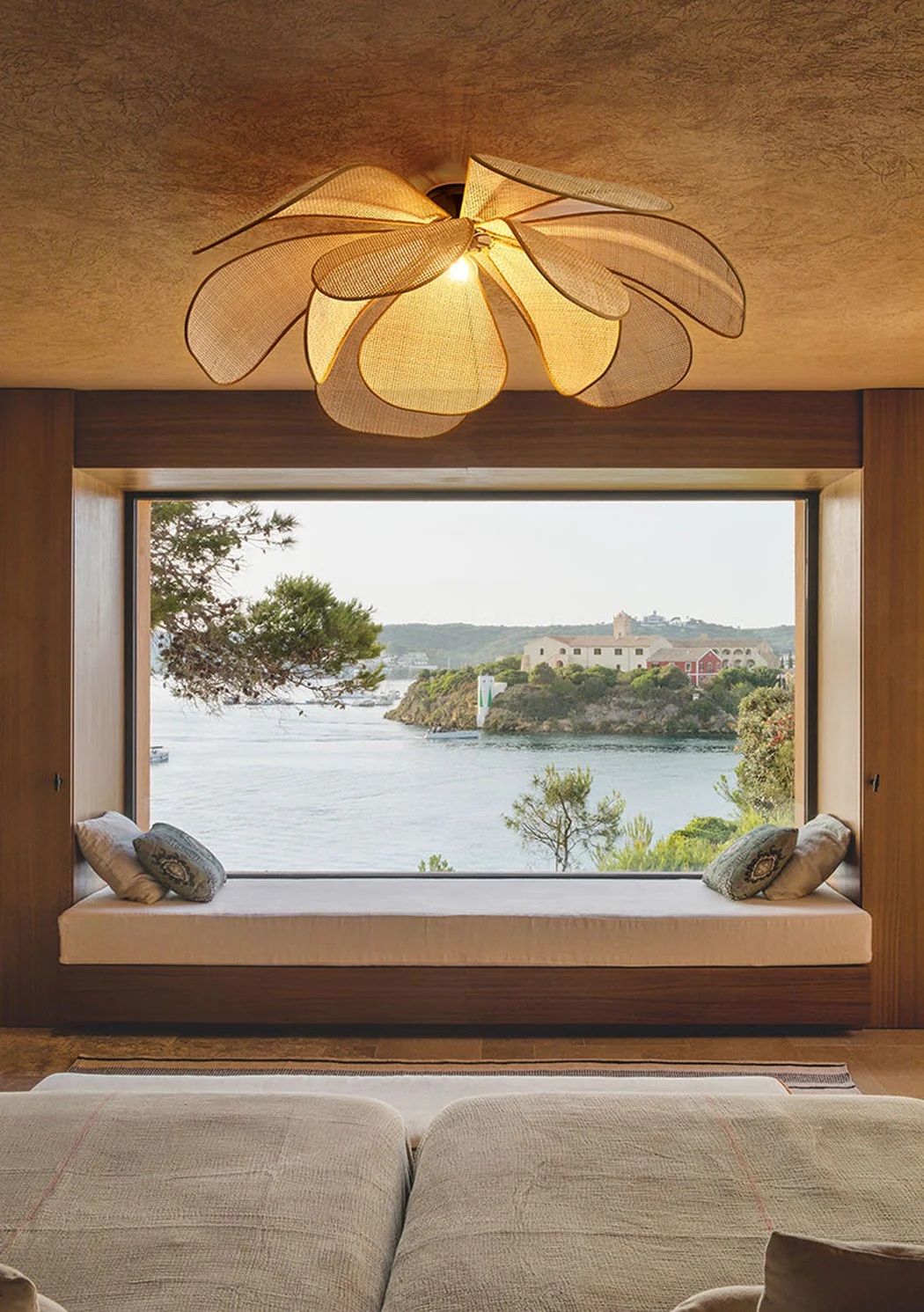 Cefalu Rattan Petals Pendant Light - Image 8
