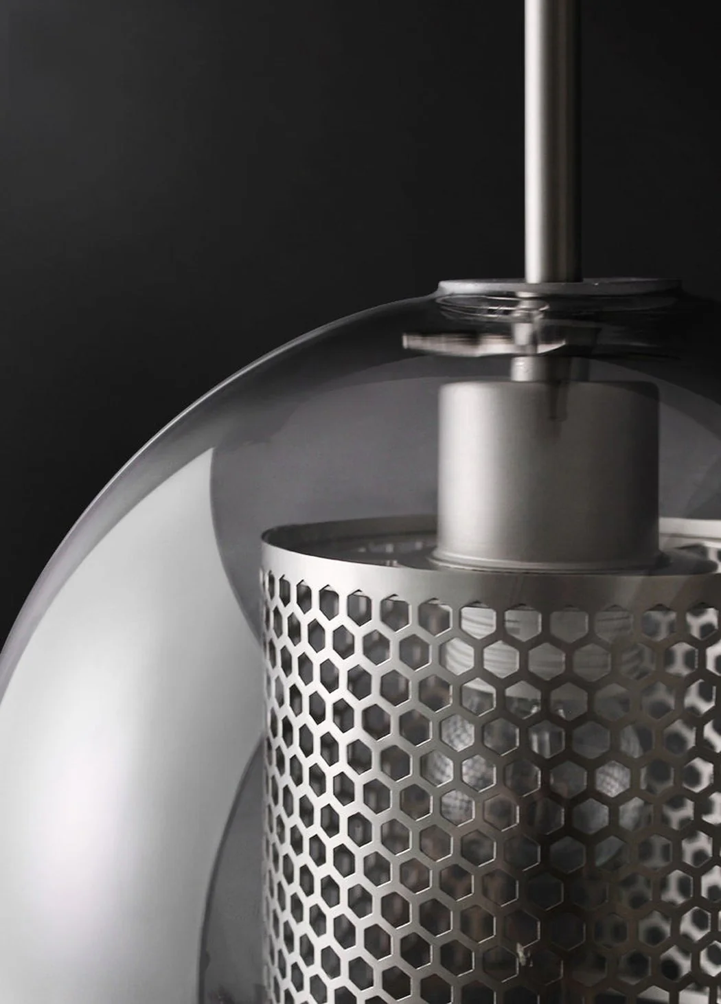 Chiswick Glass Shade Brass Fitting Pendant Light - Image 19