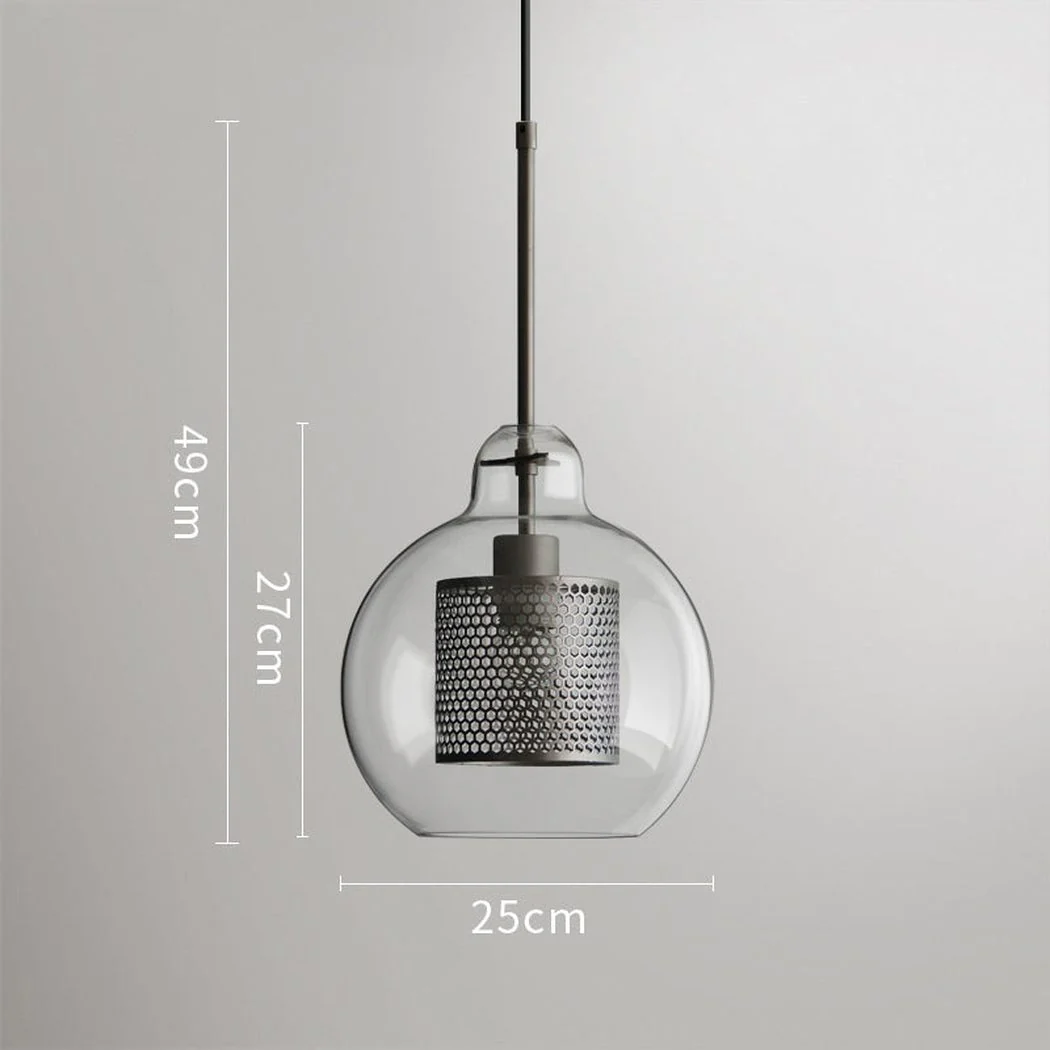 Chiswick Glass Shade Brass Fitting Pendant Light - Image 27