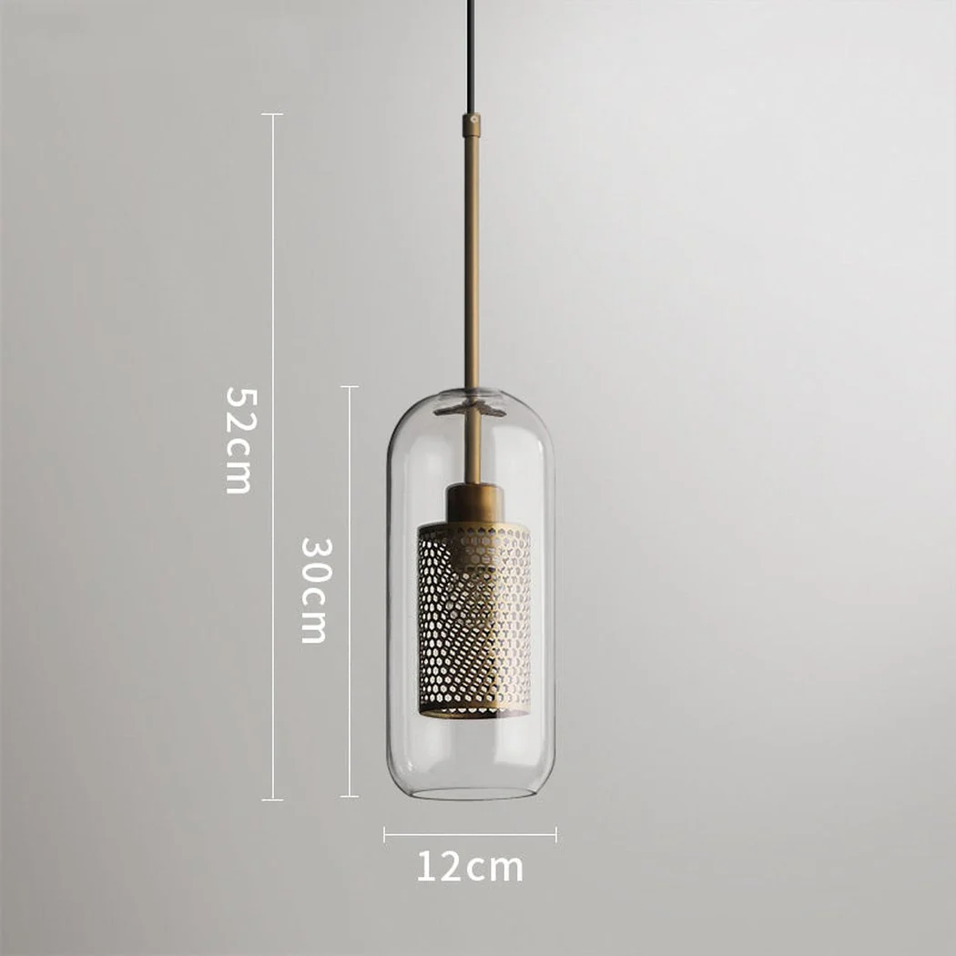 Chiswick Glass Shade Brass Fitting Pendant Light - Image 31
