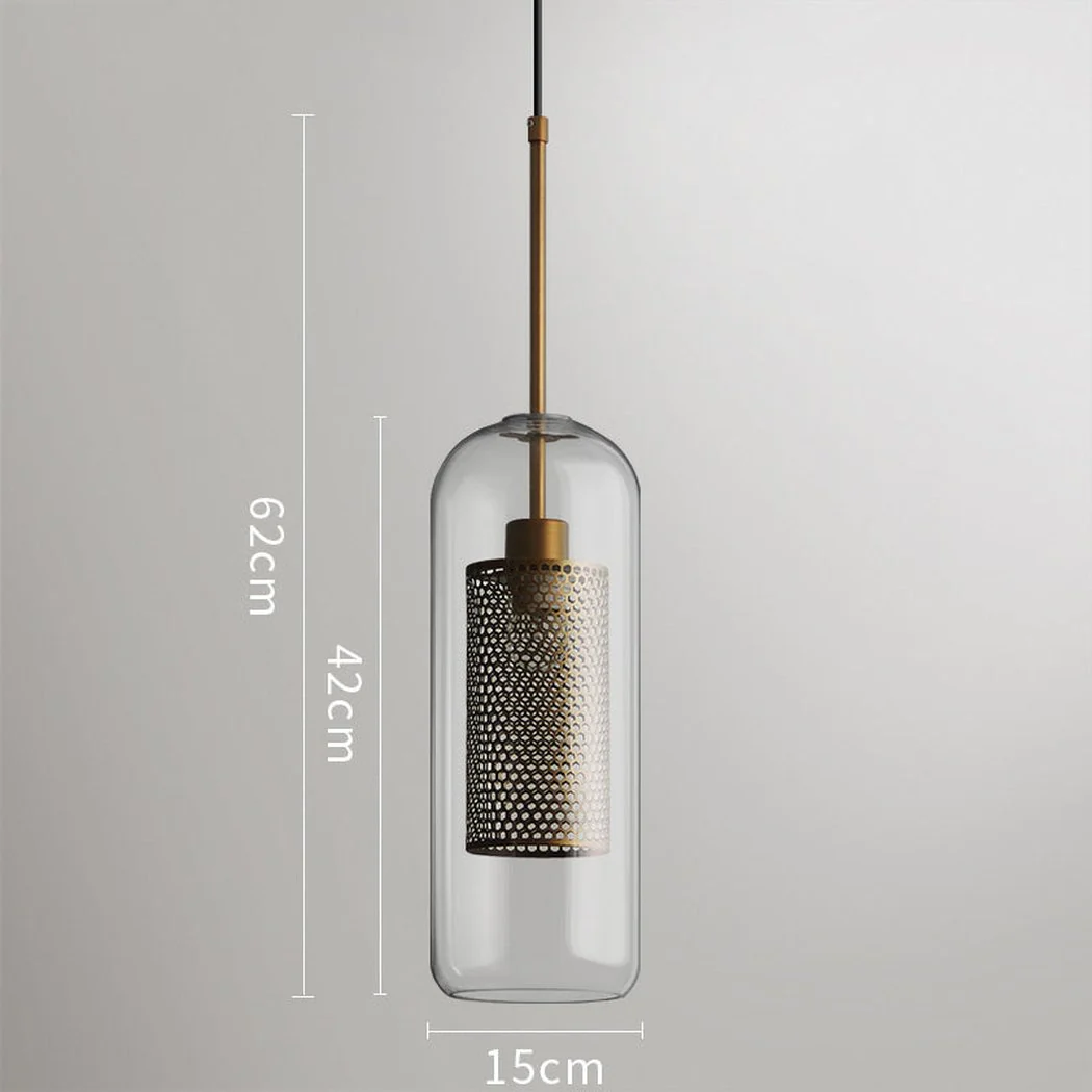 Chiswick Glass Shade Brass Fitting Pendant Light - Image 33
