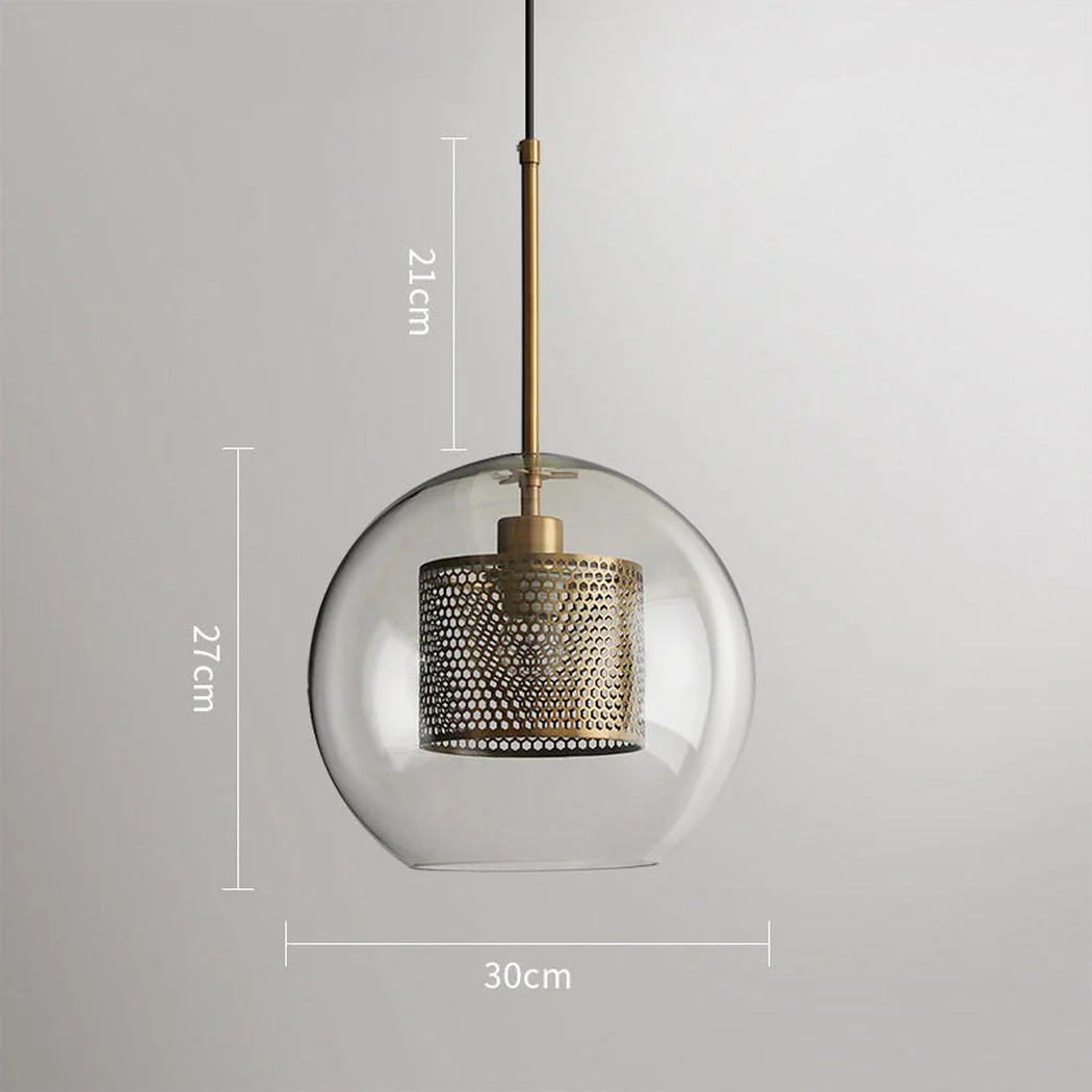 Chiswick Glass Shade Brass Fitting Pendant Light - Image 38