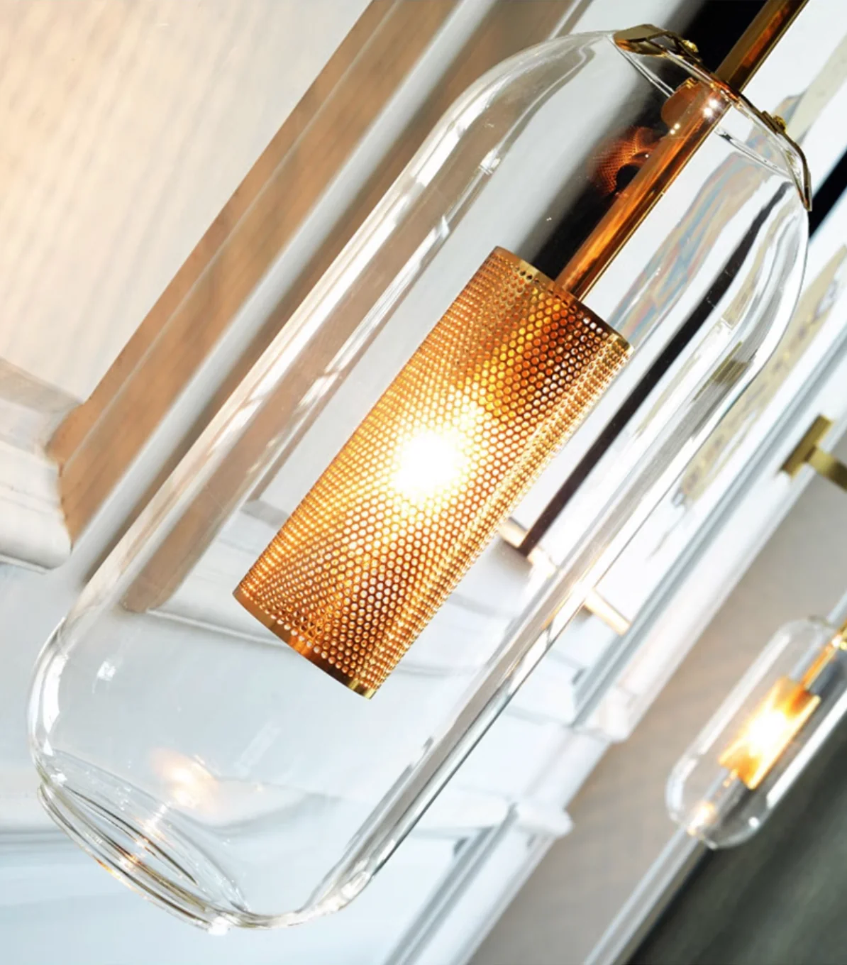 Chiswick Glass Shade Modern Ceiling Light - Image 7