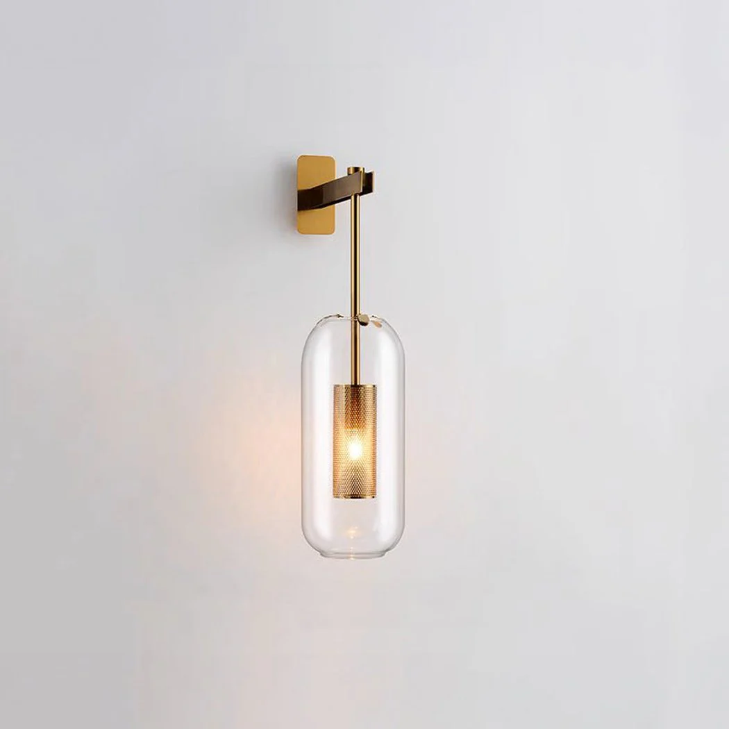 Chiswick Glass Shade Short Arm Wall Light