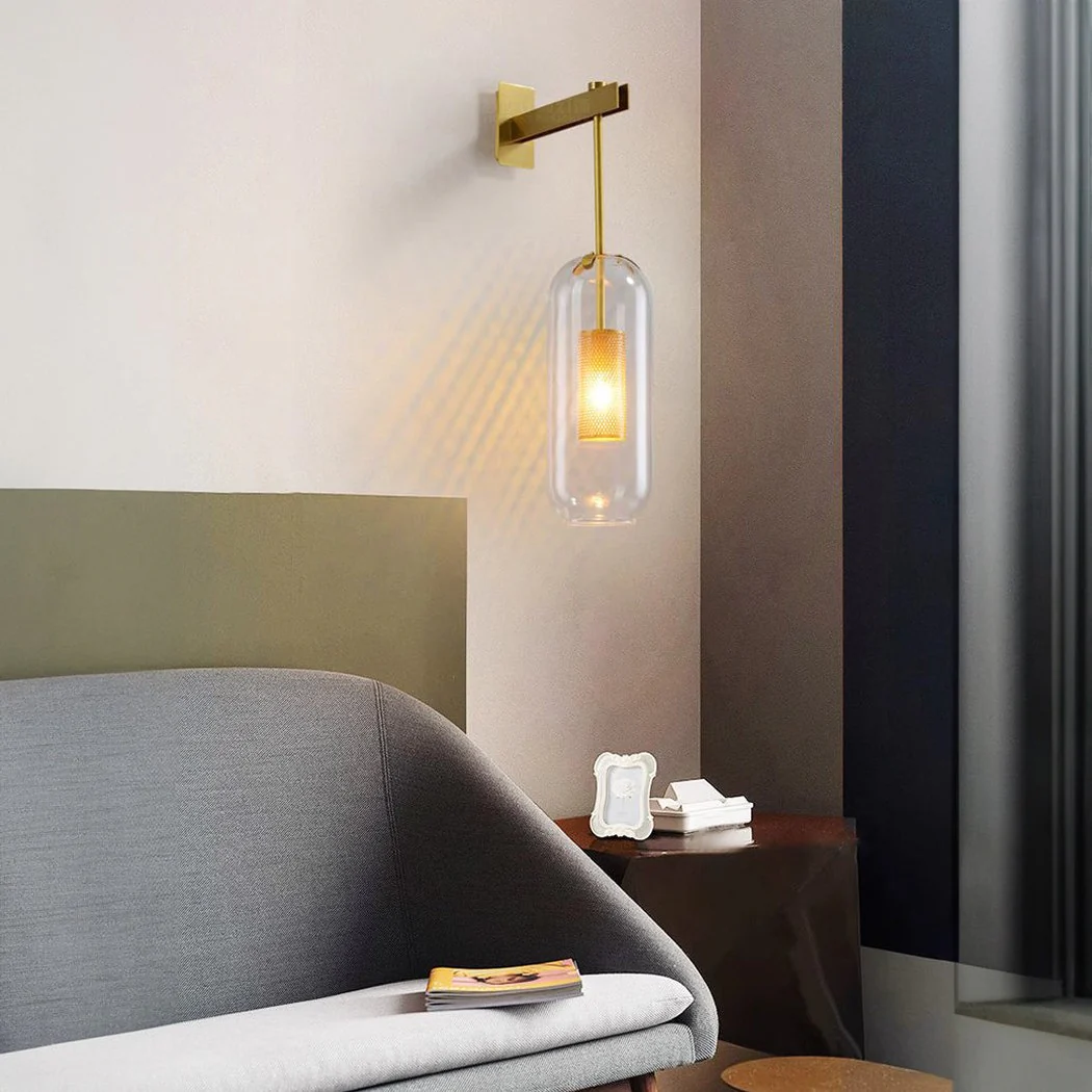 Chiswick Glass Shade Short Arm Wall Light - Image 10