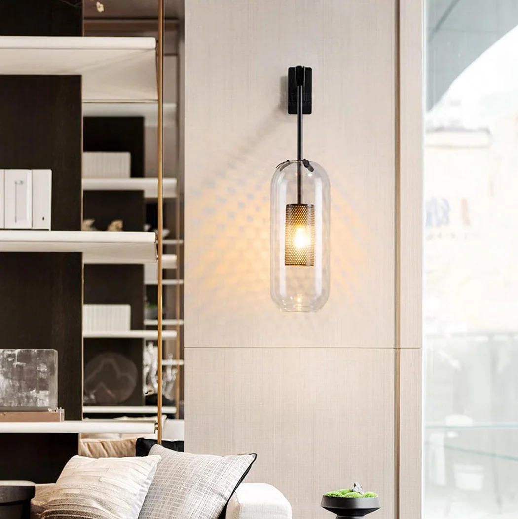 Chiswick Glass Shade Short Arm Wall Light - Image 9