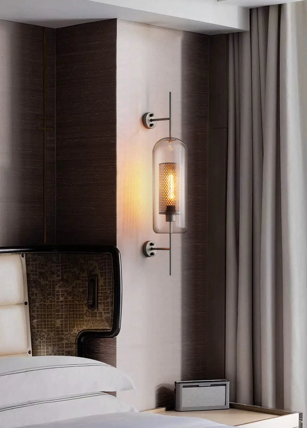 Chiswick Glass Shade Brass Fitting Wall Light - Image 18
