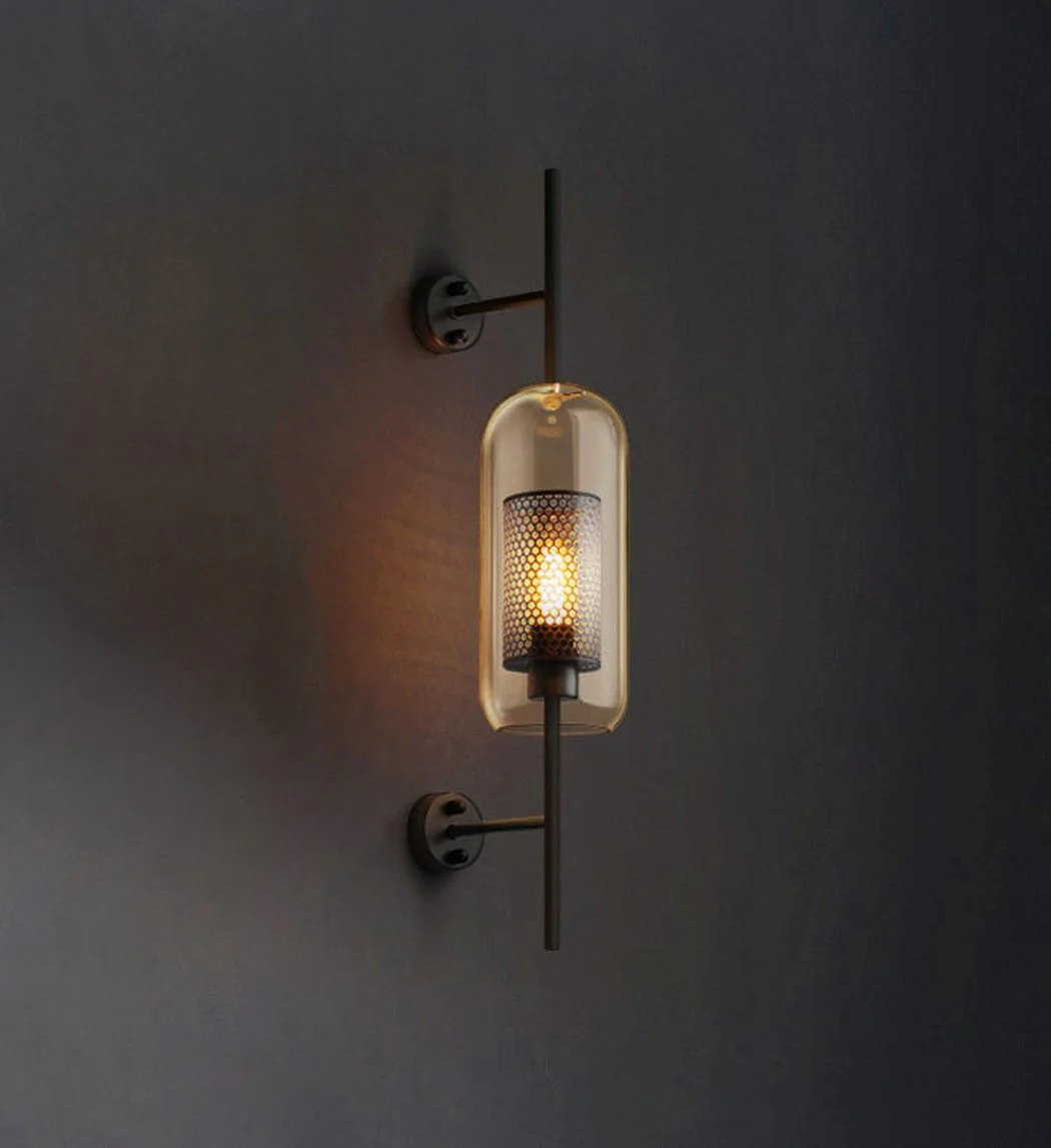 Chiswick Glass Shade Brass Fitting Wall Light - Image 21