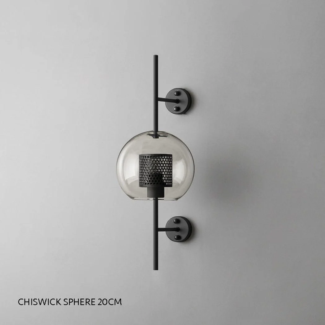 Chiswick Glass Shade Brass Fitting Wall Light - Image 23