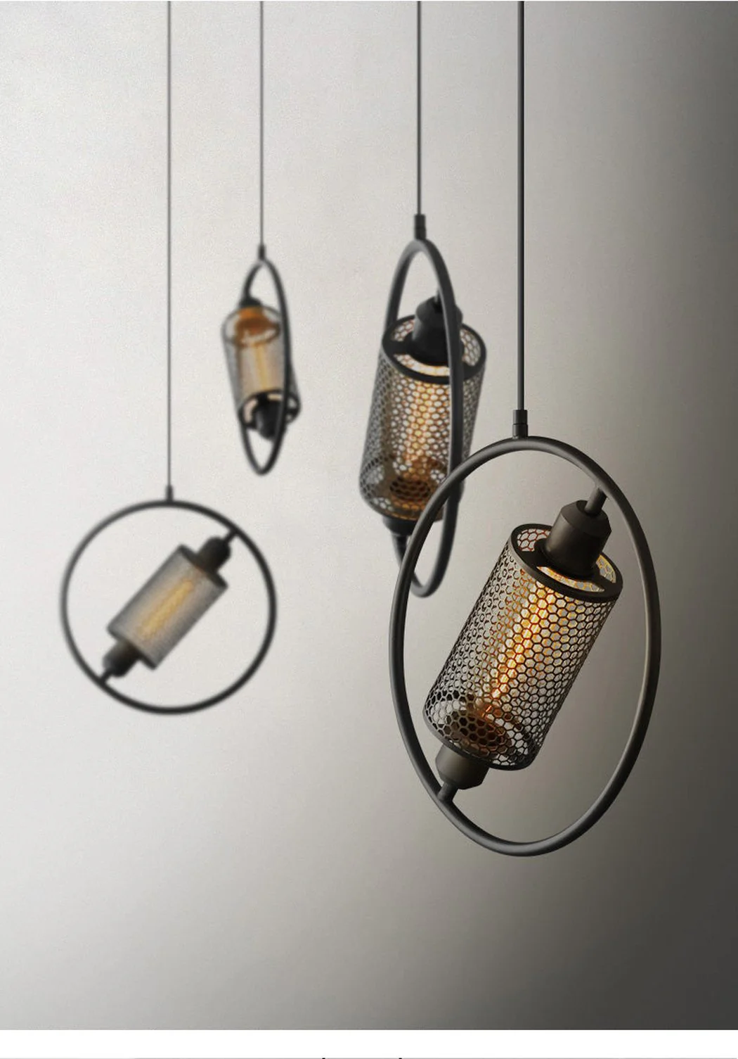 Chiswick Hoop Minimalist Brass Fitting Pendant Light - Image 13