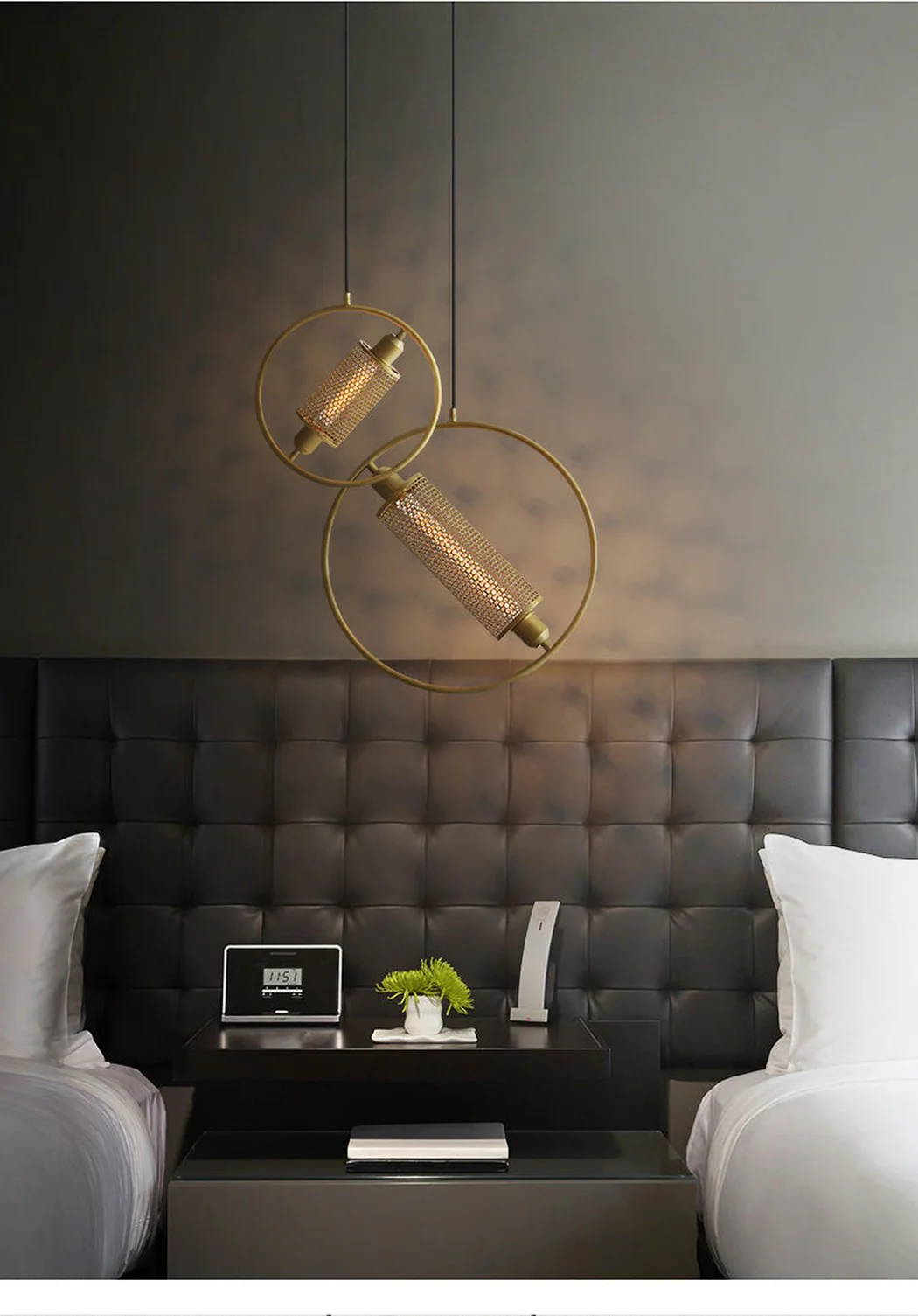 Chiswick Hoop Minimalist Brass Fitting Pendant Light - Image 14