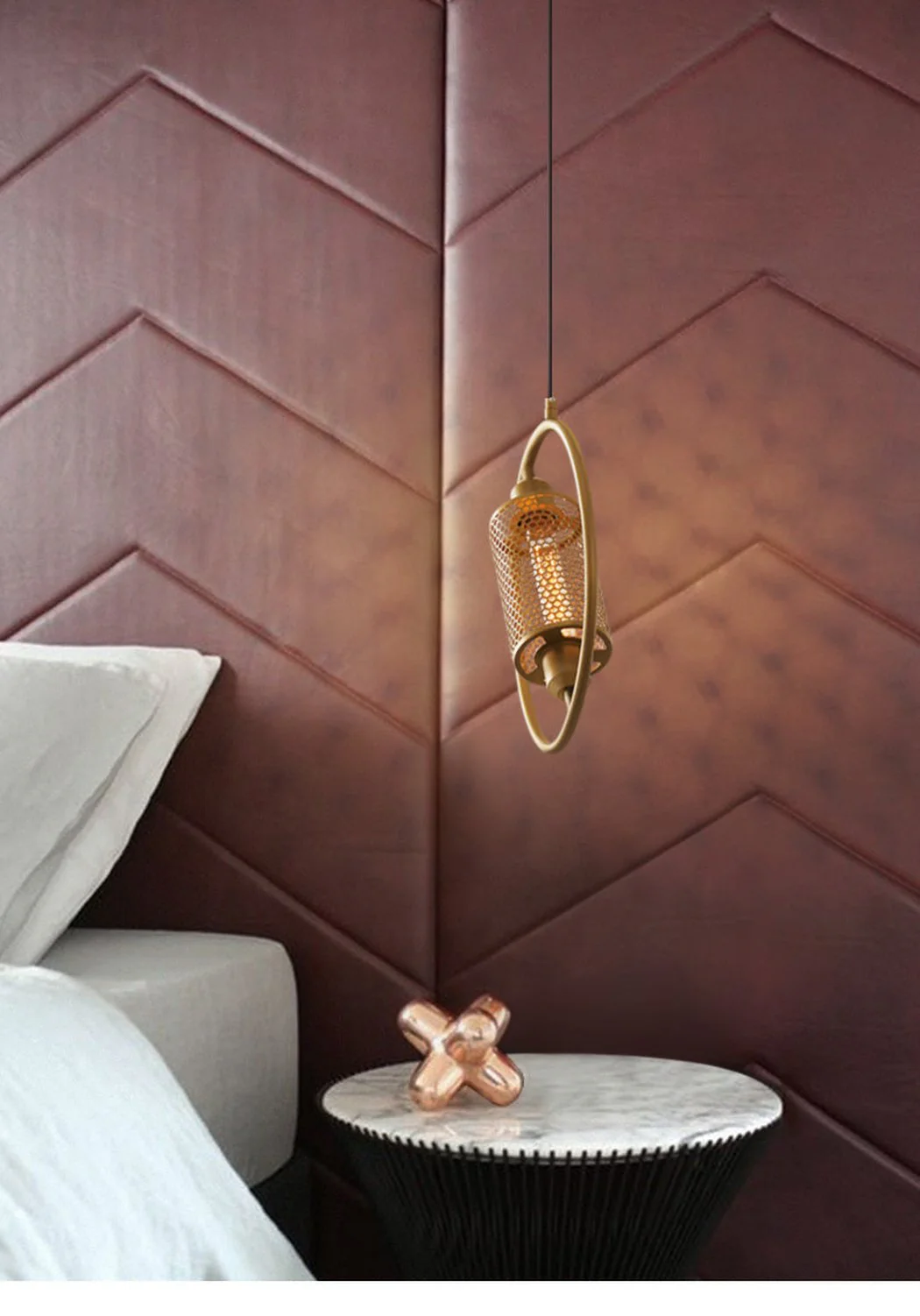 Chiswick Hoop Minimalist Brass Fitting Pendant Light - Image 16
