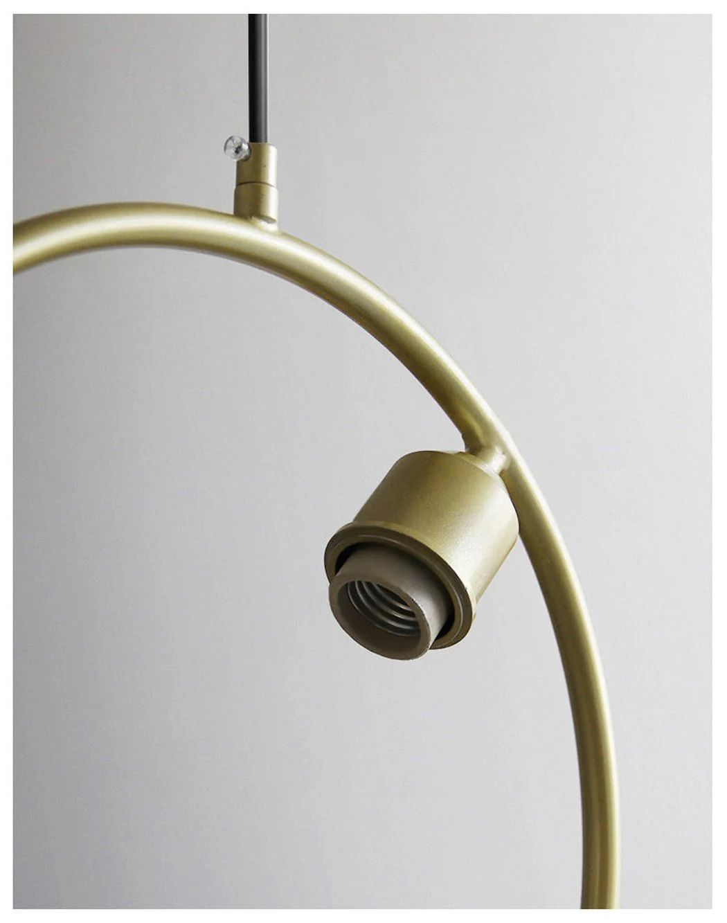 Chiswick Hoop Minimalist Brass Fitting Pendant Light - Image 18