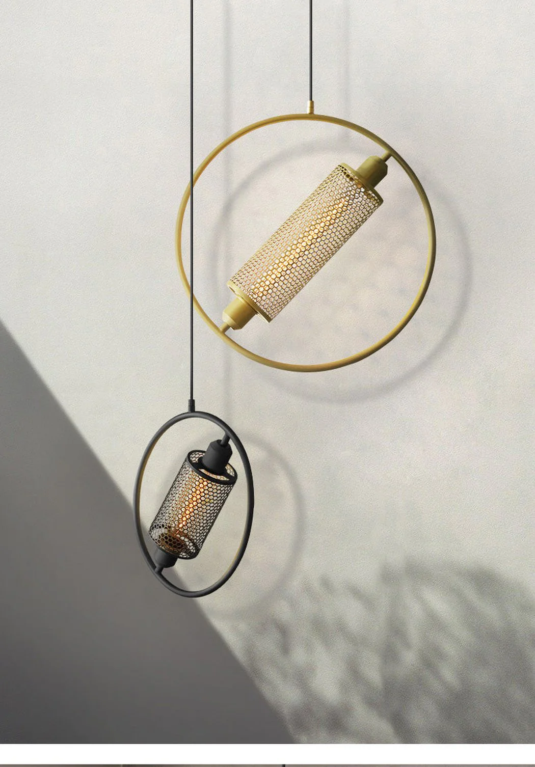 Chiswick Hoop Minimalist Brass Fitting Pendant Light - Image 19