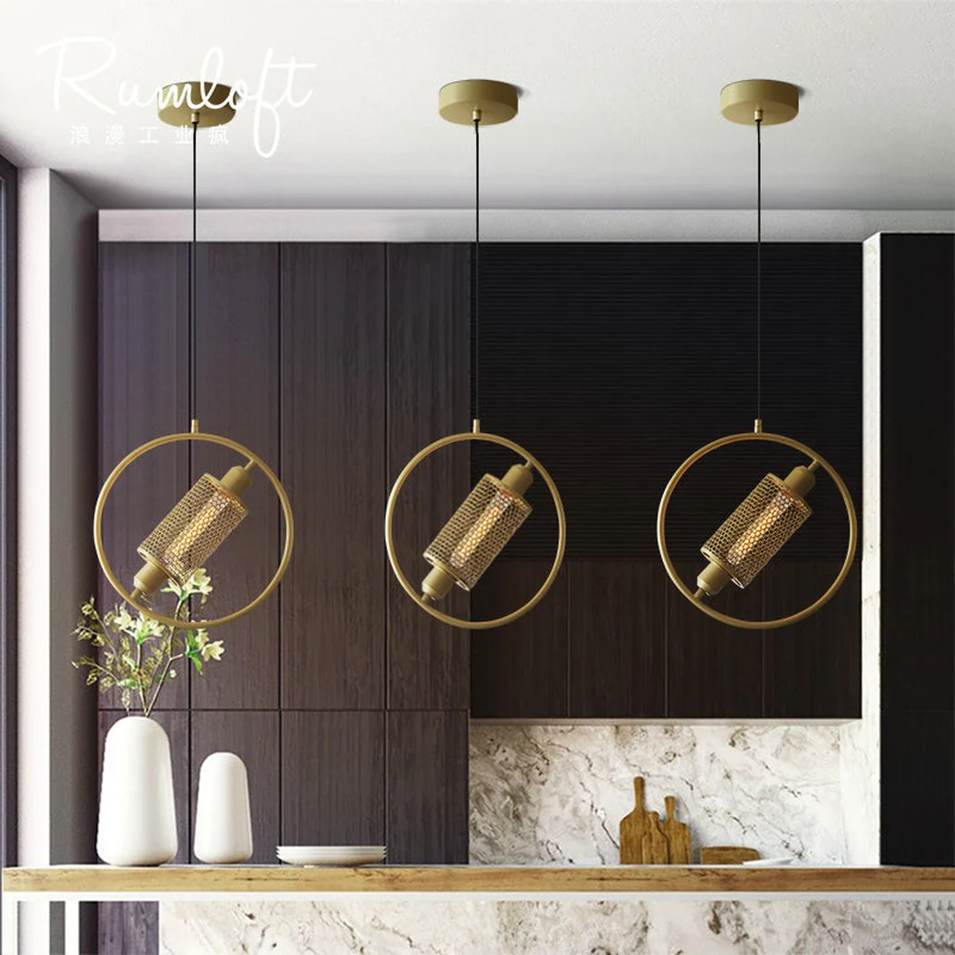 Chiswick Hoop Minimalist Brass Fitting Pendant Light - Image 23