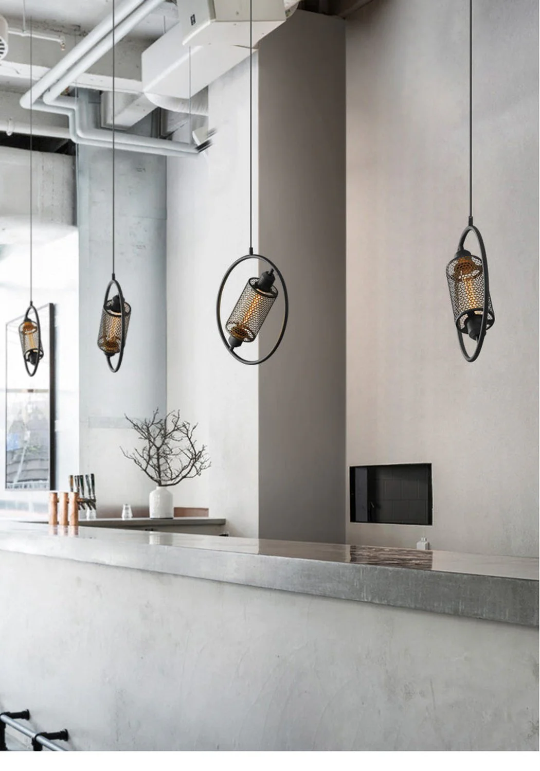 Chiswick Hoop Minimalist Brass Fitting Pendant Light - Image 7