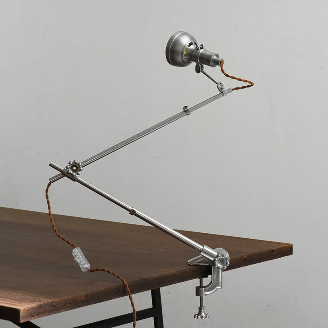 Chrome Mill House Industrial Table Light / Cabinet Light - Image 8