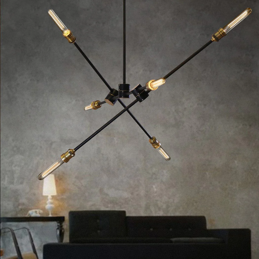 Circa Black Industrial Pendant Light With Brass Fitting - Image 3