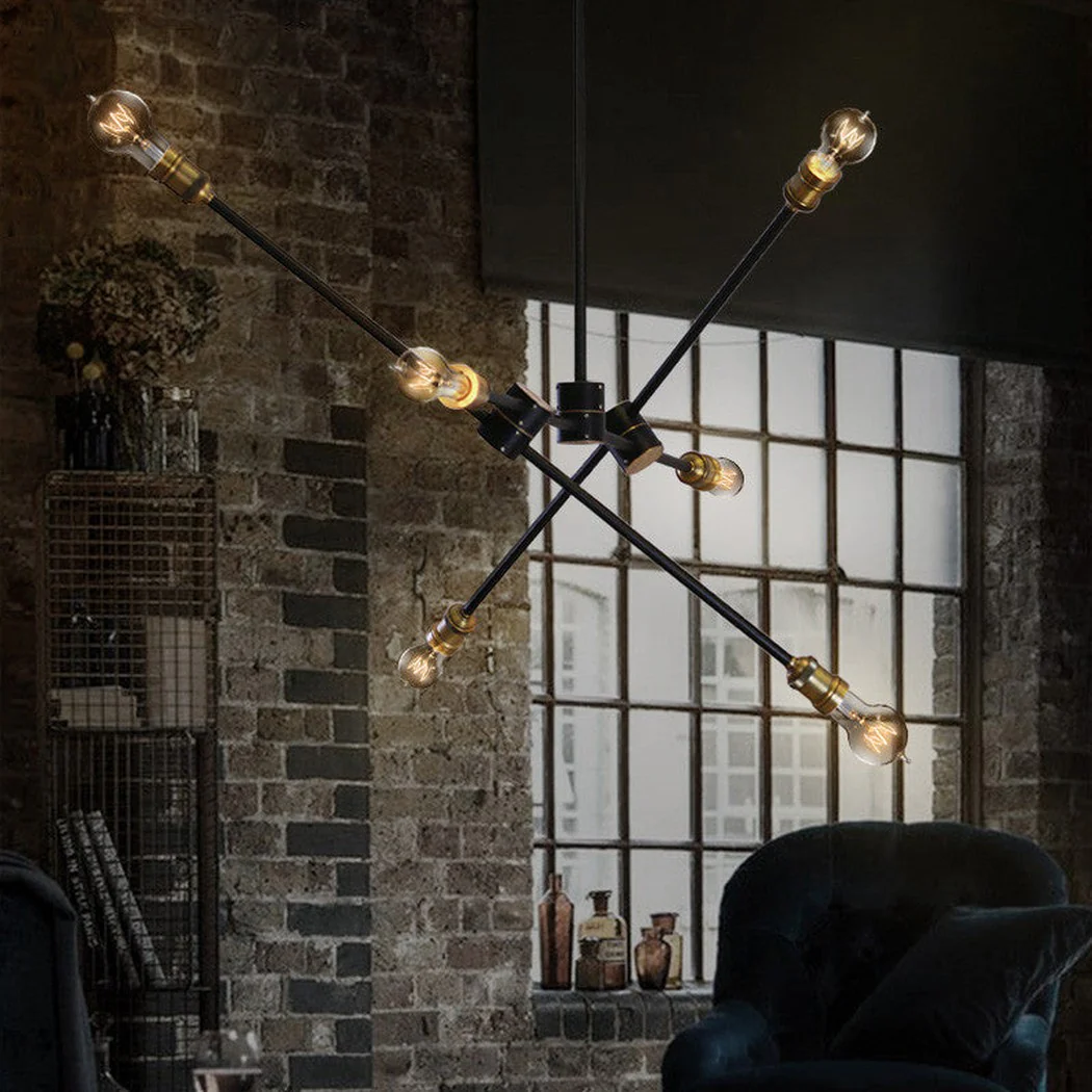 Circa Black Industrial Pendant Light With Brass Fitting - Image 4