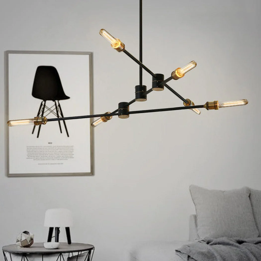 Circa Black Industrial Pendant Light With Brass Fitting - Image 5
