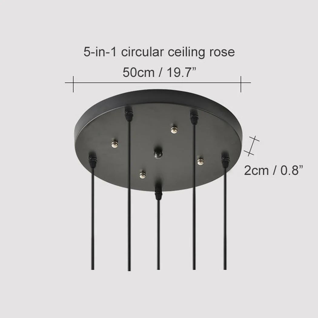 Circular Communal ceiling rose for grouping multiple pendant lights - Image 3