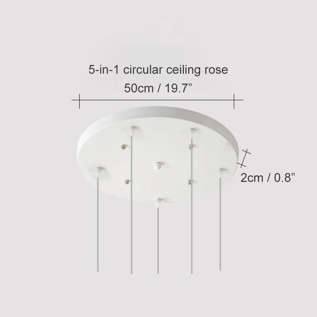 Circular Communal ceiling rose for grouping multiple pendant lights - Image 4