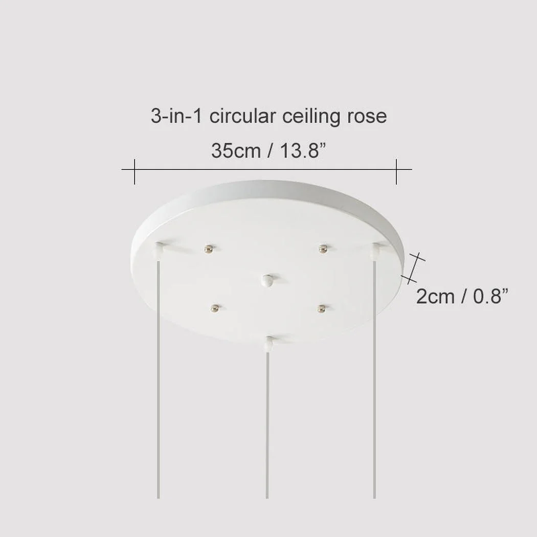 Circular Communal ceiling rose for grouping multiple pendant lights - Image 5