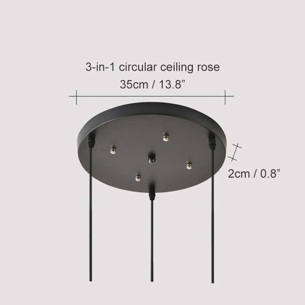 Circular Communal ceiling rose for grouping multiple pendant lights - Image 6