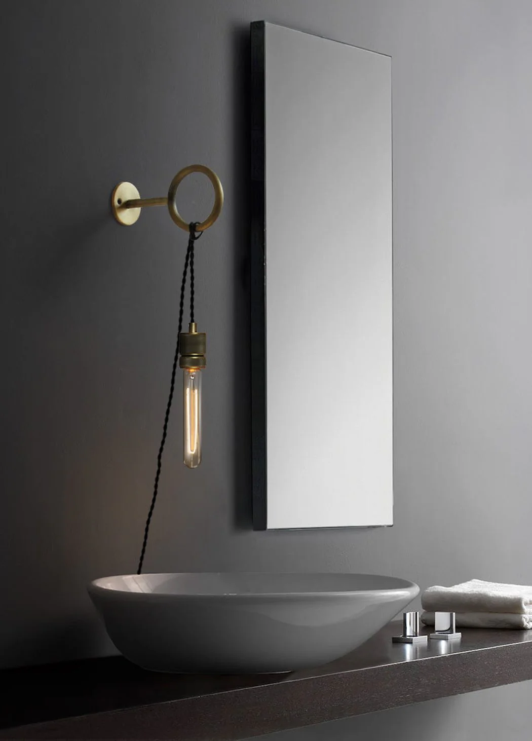 Circus Loop Brass Wall Light With Wall Plug - Image 13