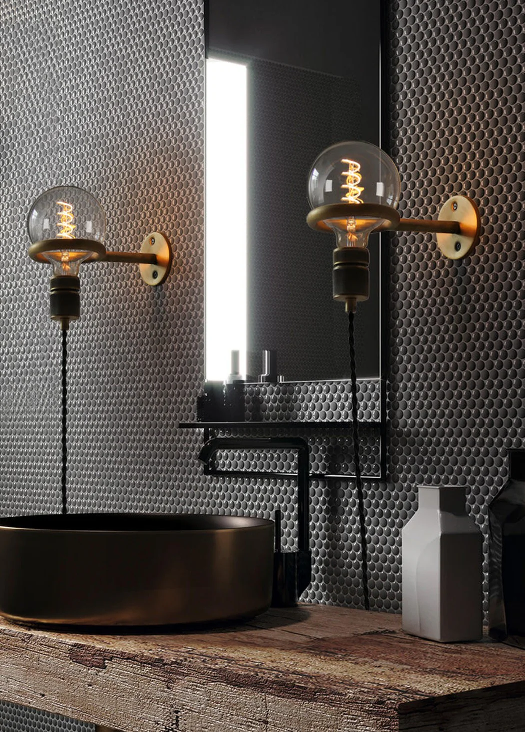 Circus Loop Brass Wall Light With Wall Plug - Image 16