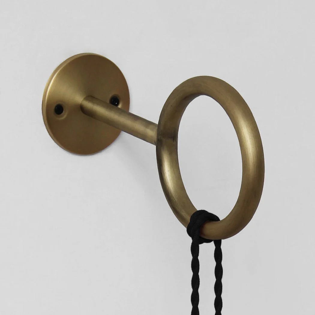 Circus Loop Brass Wall Light With Wall Plug - Image 4