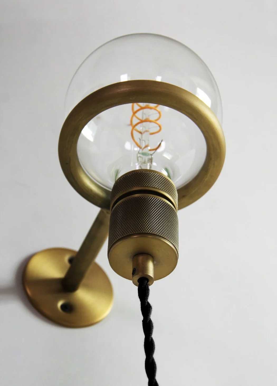 Circus Loop Brass Wall Light With Wall Plug - Image 6